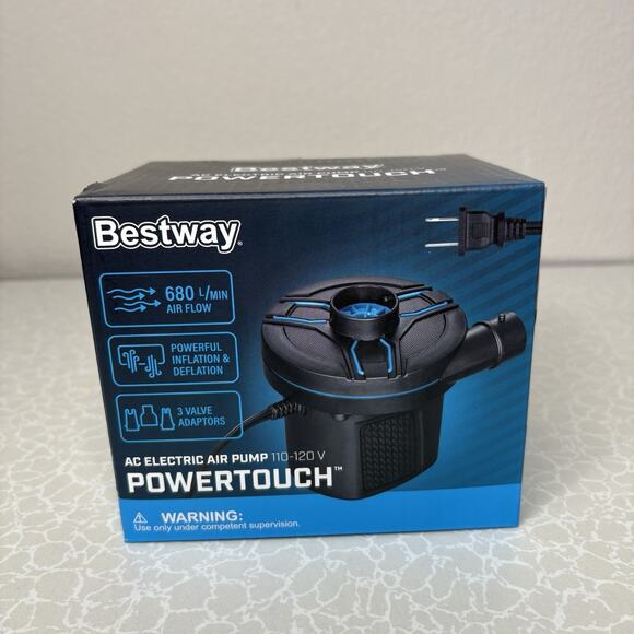 Bestway PowerTouch AC Electric Air Pump 110-120V | 680 L/Min High Air Flow - Picture 4 of 5